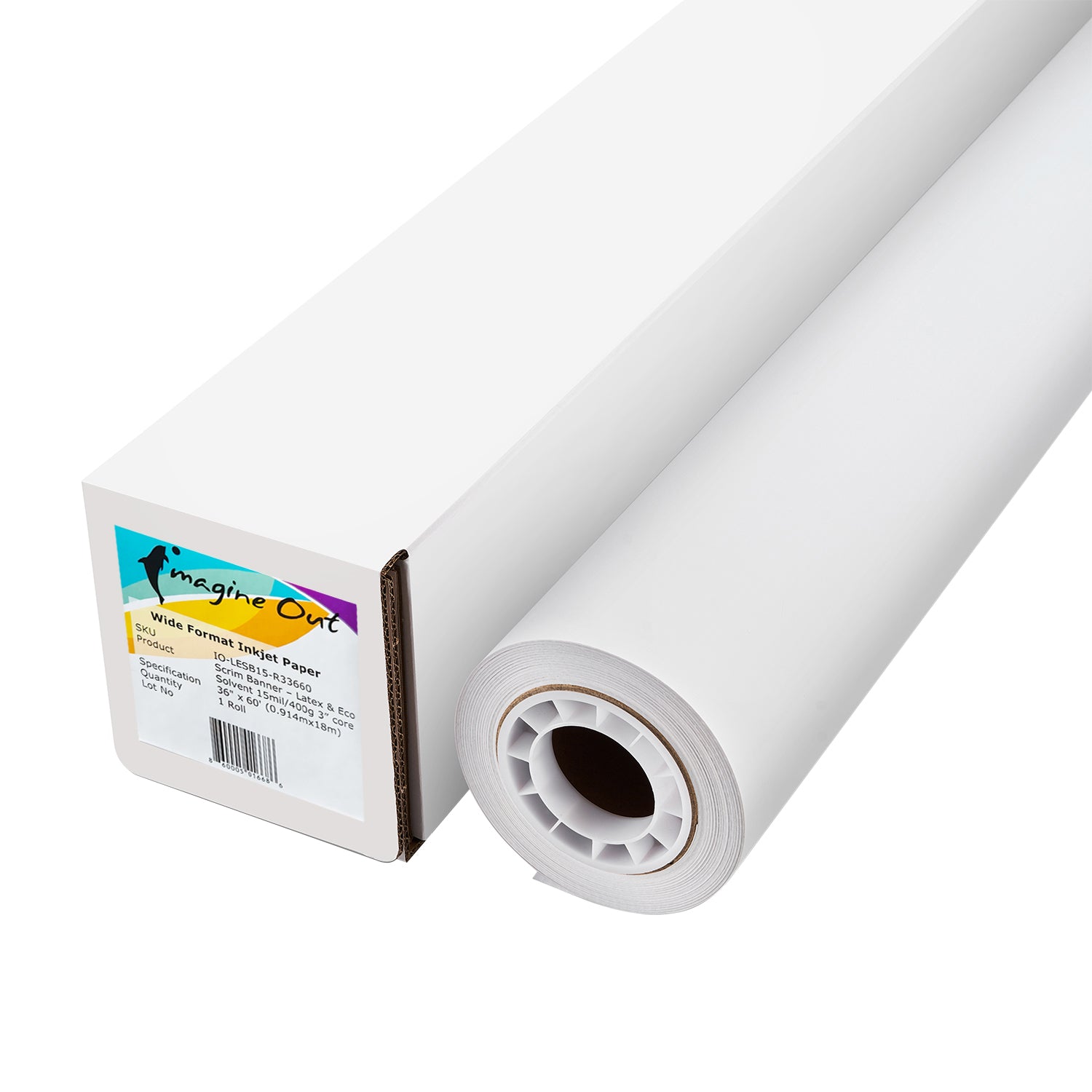 Scrim Banner 15mil - 36" x 60Ft 3" core for Latex - Eco Solvent
