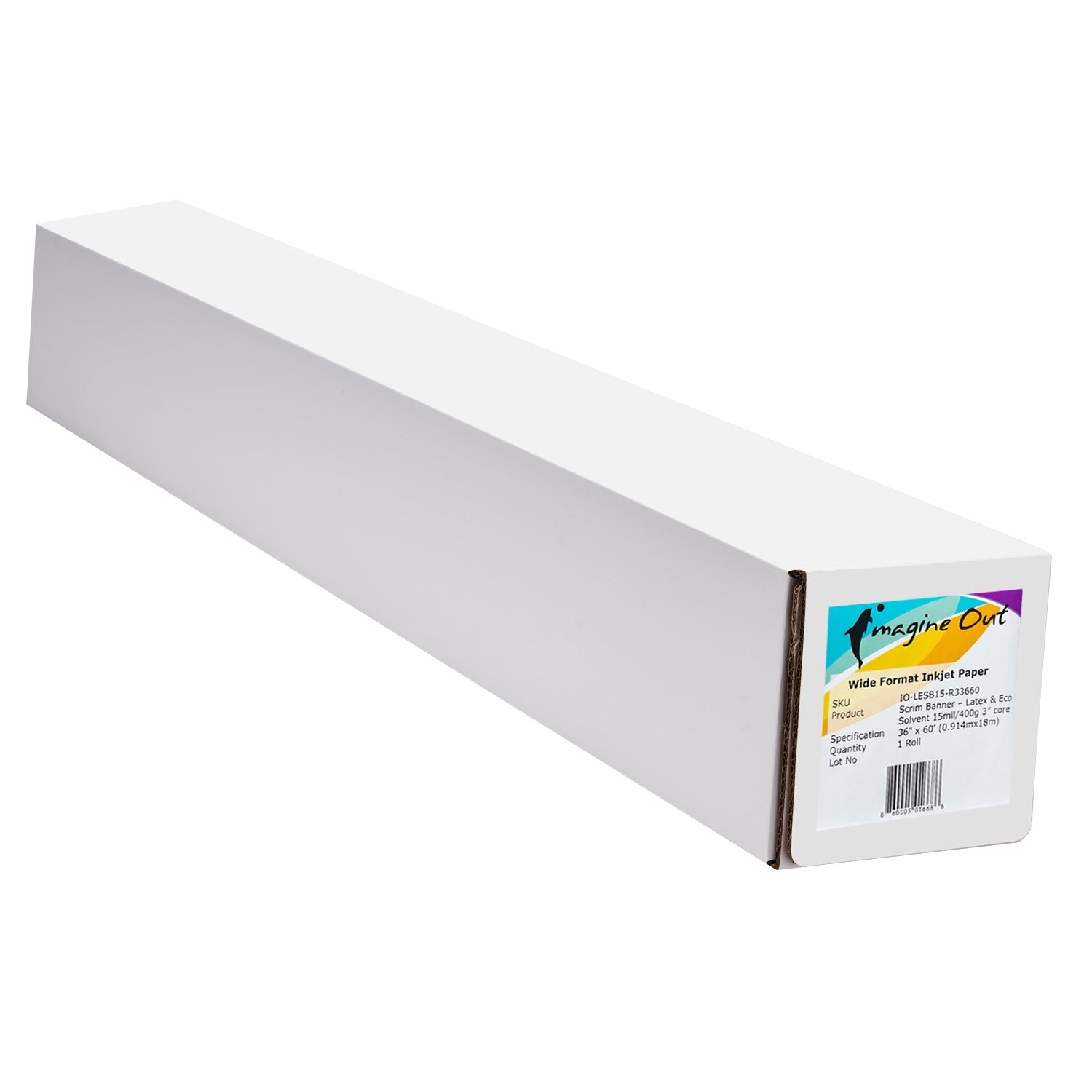 Scrim Banner 15mil - 36" x 60Ft 3" core for Latex - Eco Solvent