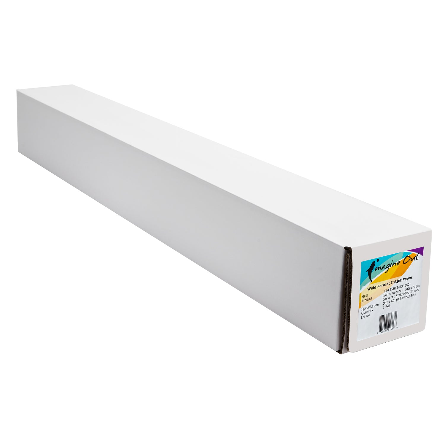 Scrim Banner 15mil - 36" x 60Ft 3" core for Latex - Eco Solvent