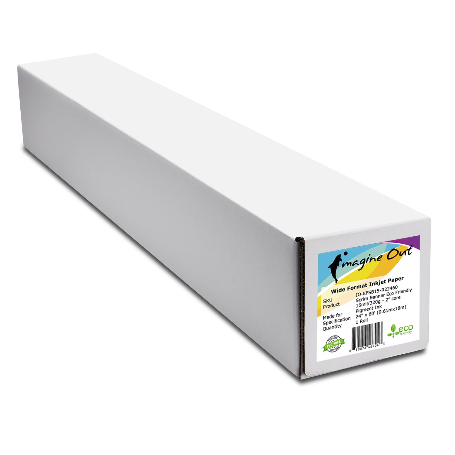 Scrim Banner Non PVC Recyclable 15mil - Pigment & Dye Ink - 2" Core