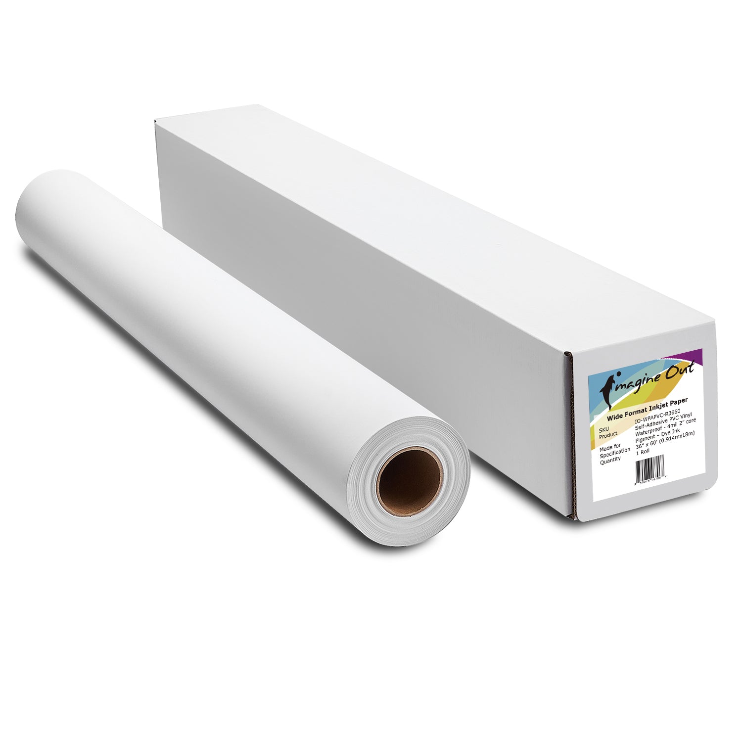 Self-Adhesive PVC Vinyl - Waterproof 6mil - 2” core