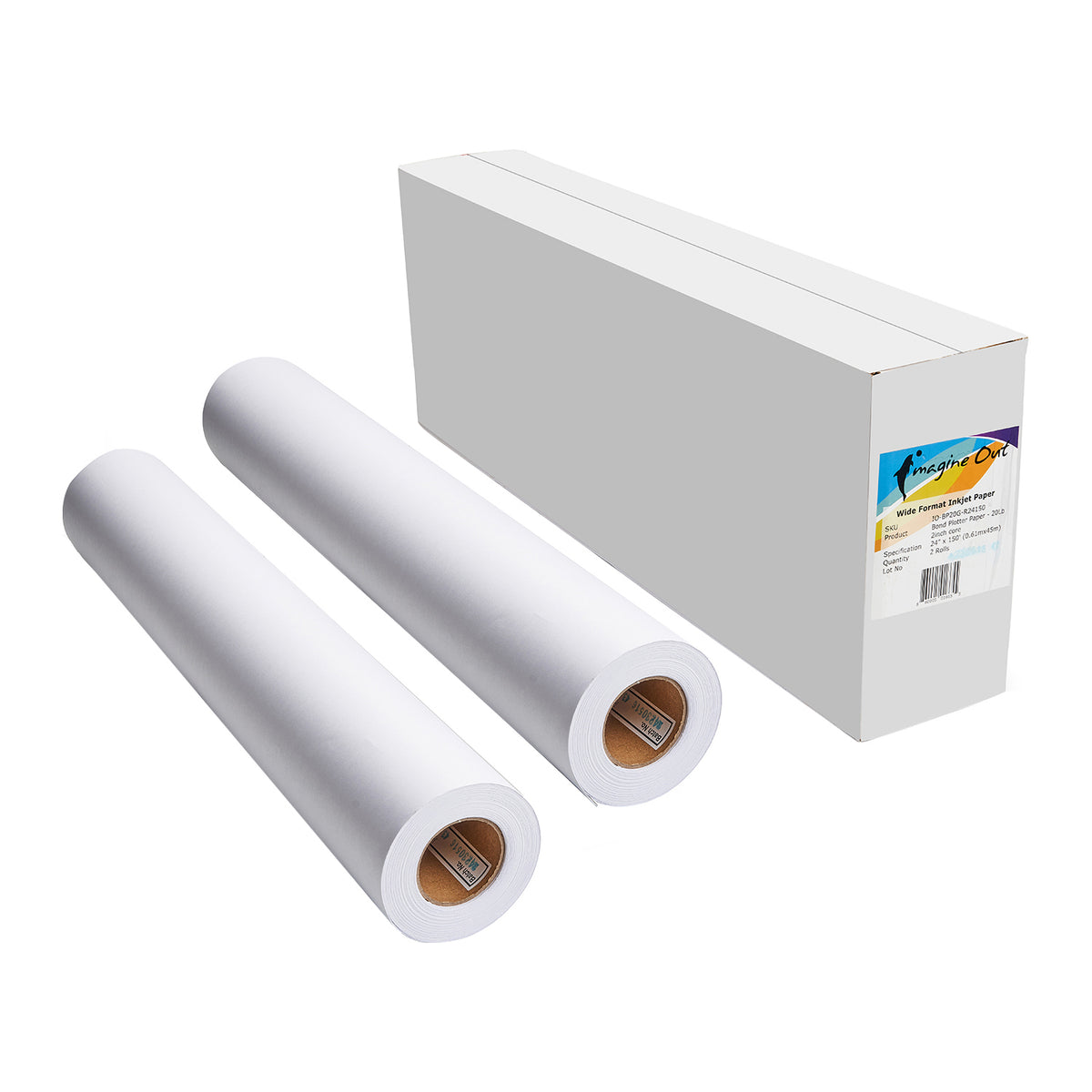 Wide Format 24 Inch 36 Inch Plotter Paper Roll CAD Inkjet Bond Plotter Paper