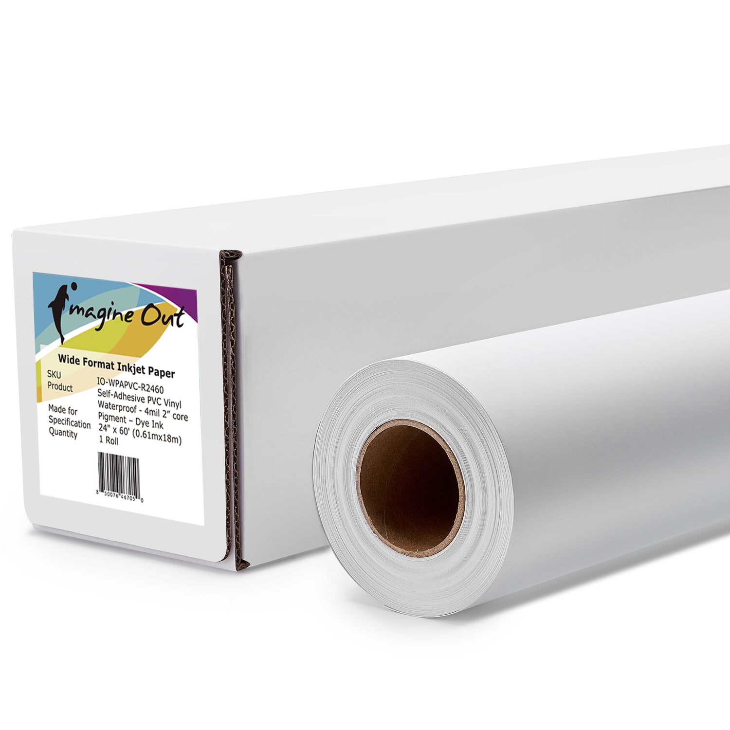 Self-Adhesive PVC Vinyl - Waterproof 6mil - 2” core