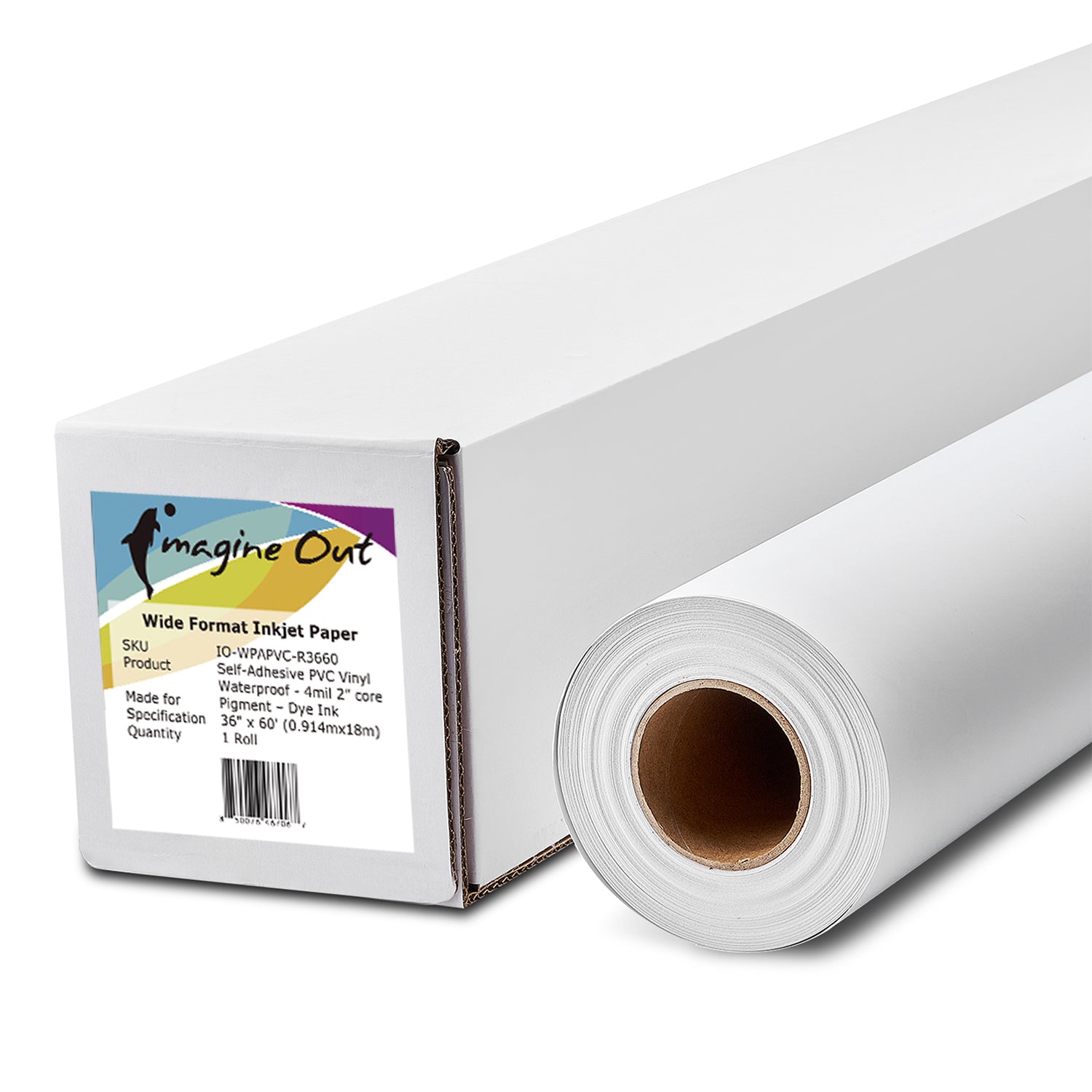 Self-Adhesive PVC Vinyl - Waterproof 6mil - 2” core